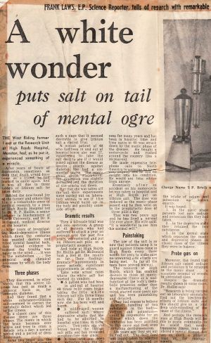 A White Wonder, May 16, 1968 